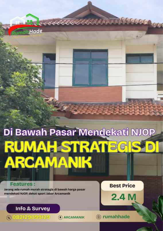 dijual rumah luas di bawah harga pasar di arcamanik