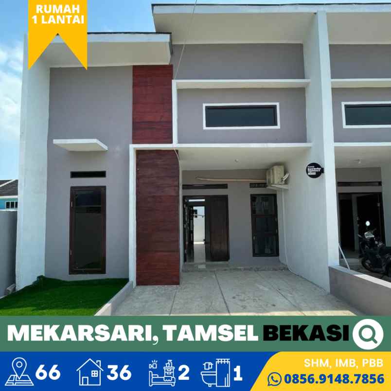 dijual rumah mekar sari tamsel bekasi