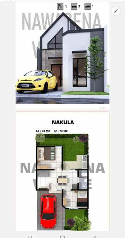 dijual rumah nawasena village free bea balik nama