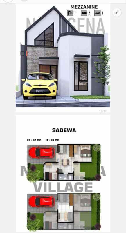 dijual rumah nawasena village free bea balik nama