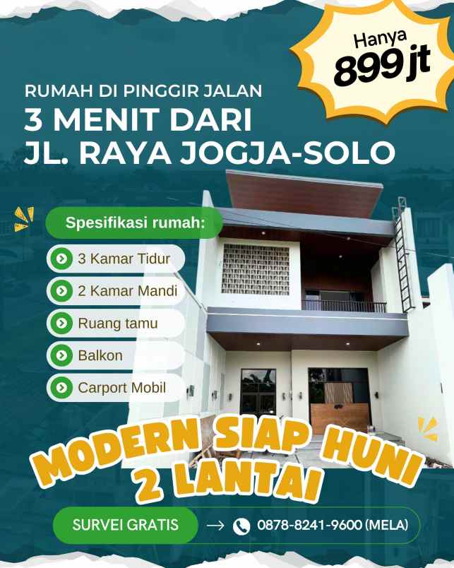 dijual rumah ngajeg tirtomartani