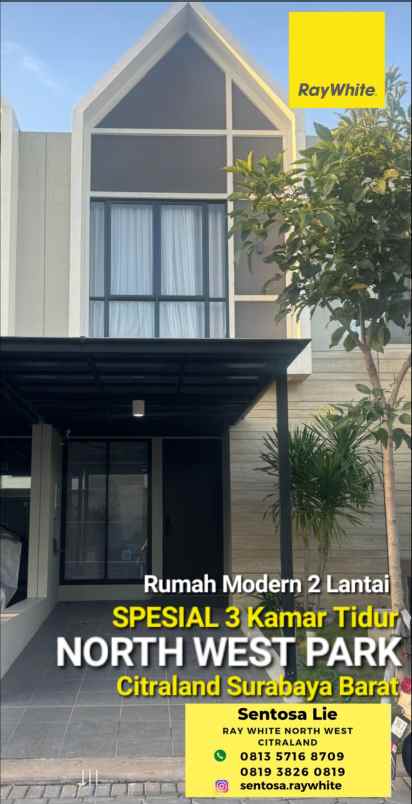 dijual rumah north west park citraland