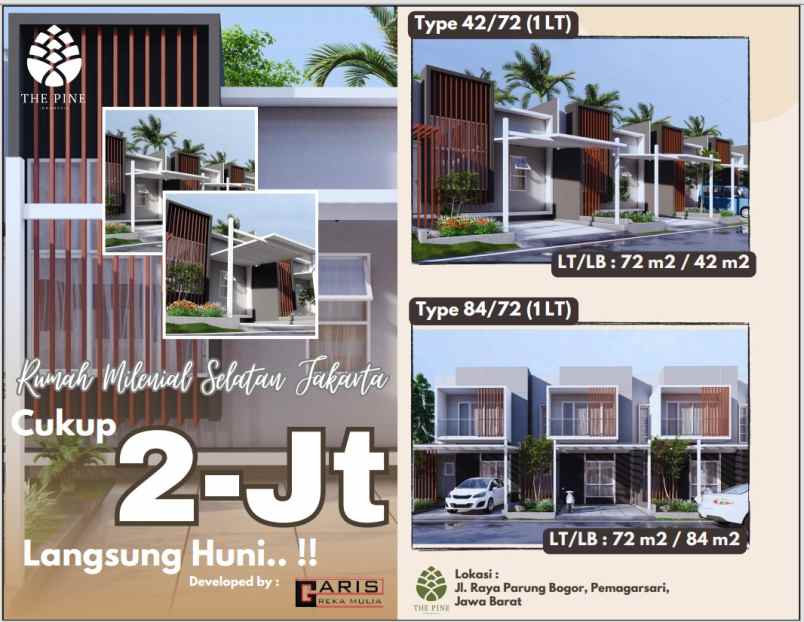 dijual rumah parung bogor