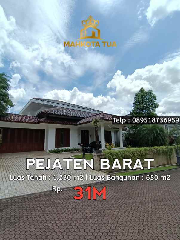 dijual rumah pejaten barat