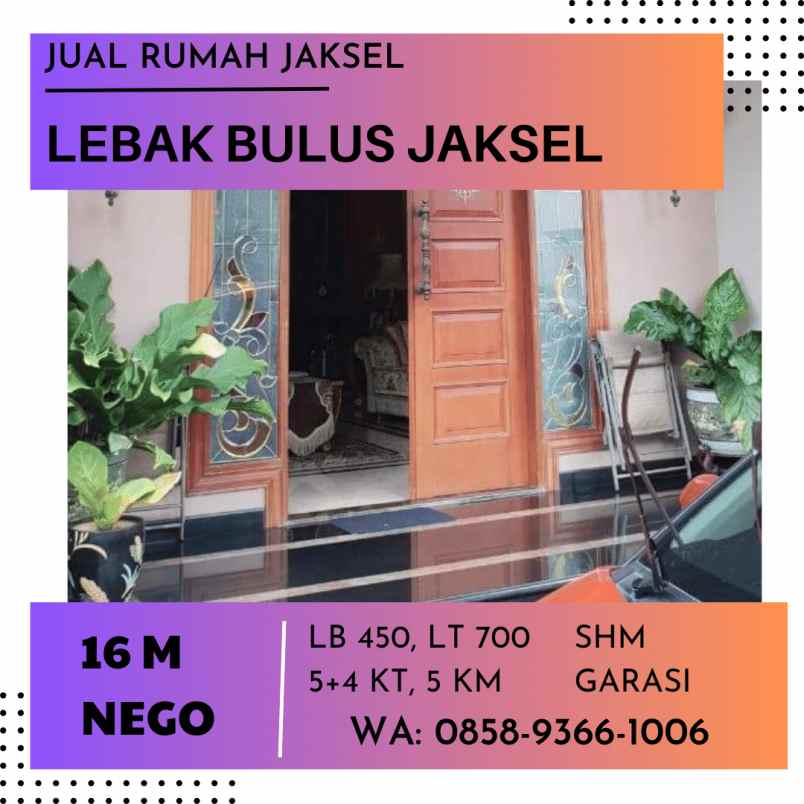 dijual rumah perum karinda