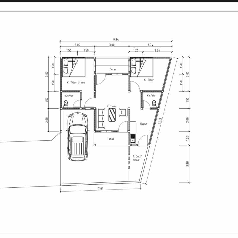 dijual rumah pondok wonolelo i