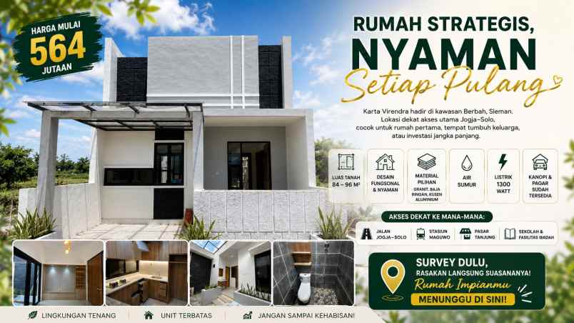 dijual rumah rumah virendra sleman