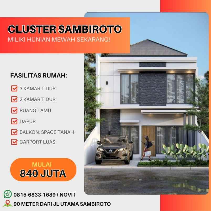 dijual rumah sambiroto purwomartani kec