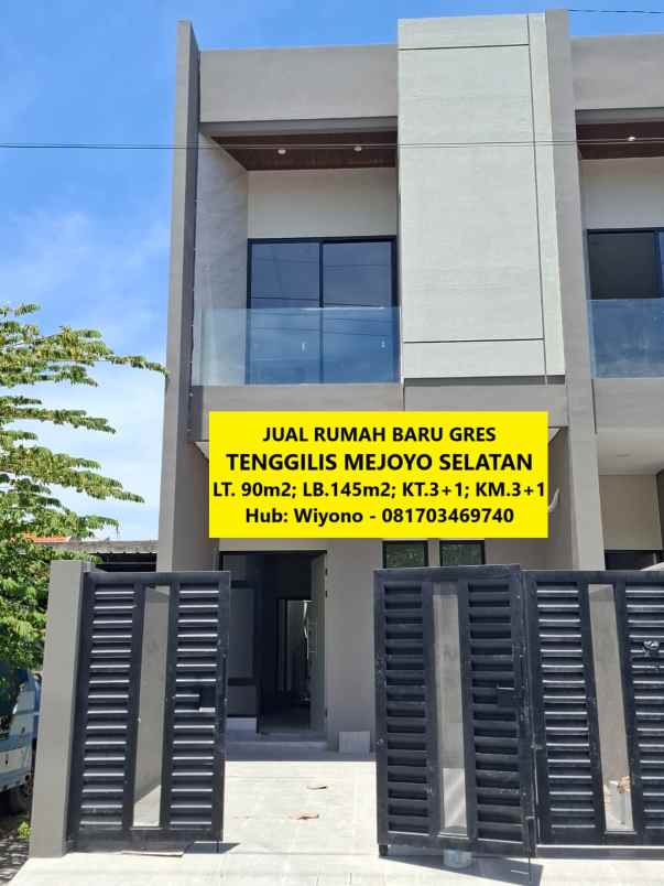 dijual rumah tenggilis mejoyo selatam