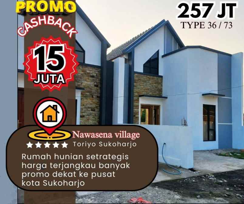 dijual rumah toriyo bendosari sukoharjo