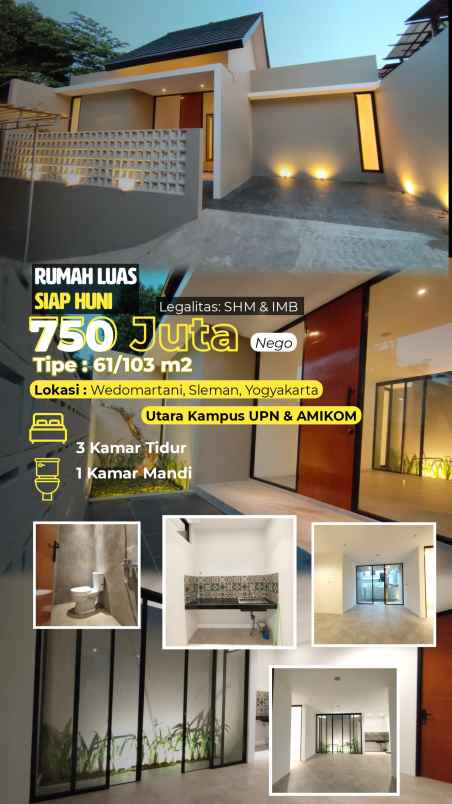 dijual rumah utara kampus upn