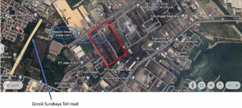 dijual segera lahan dan bangunan industri