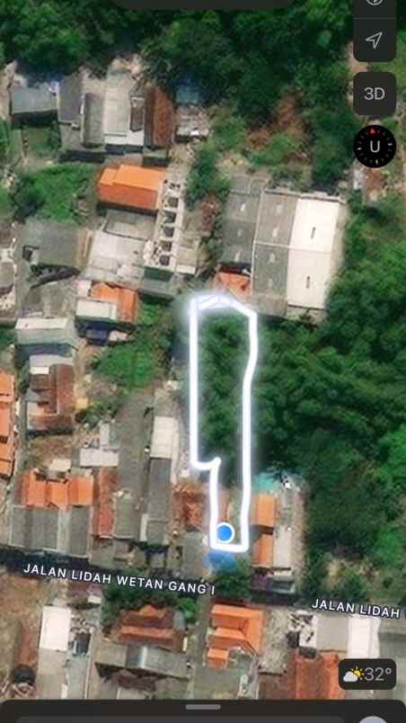 dijual tanah 900 m