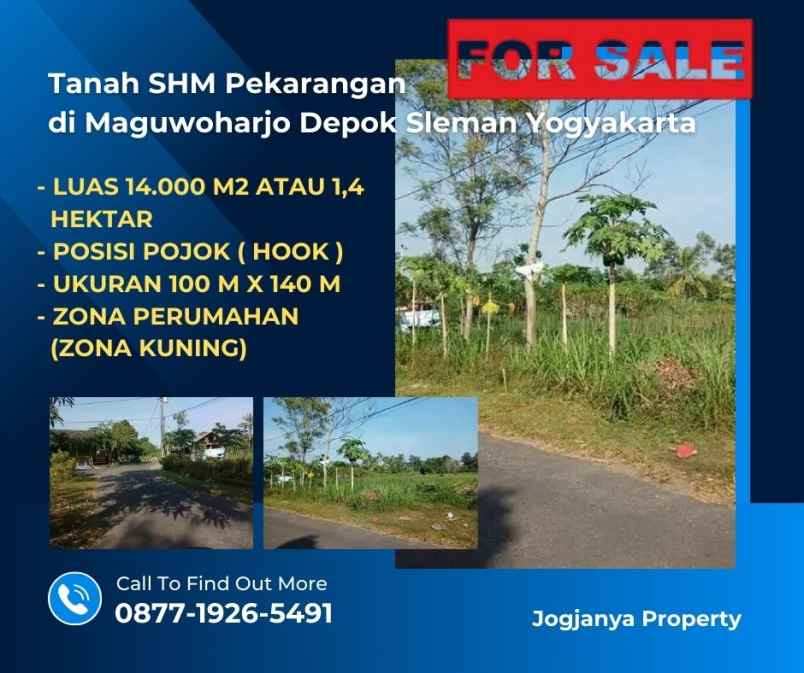 dijual tanah banjeng maguwoharjo sleman