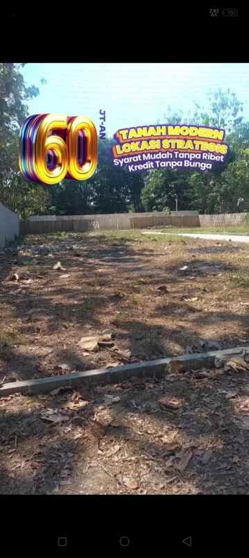 dijual tanah bekonang lalung karanganyar