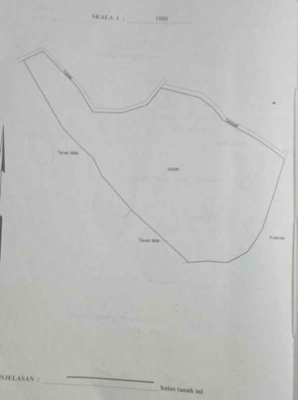 dijual tanah desa gadung sari kec