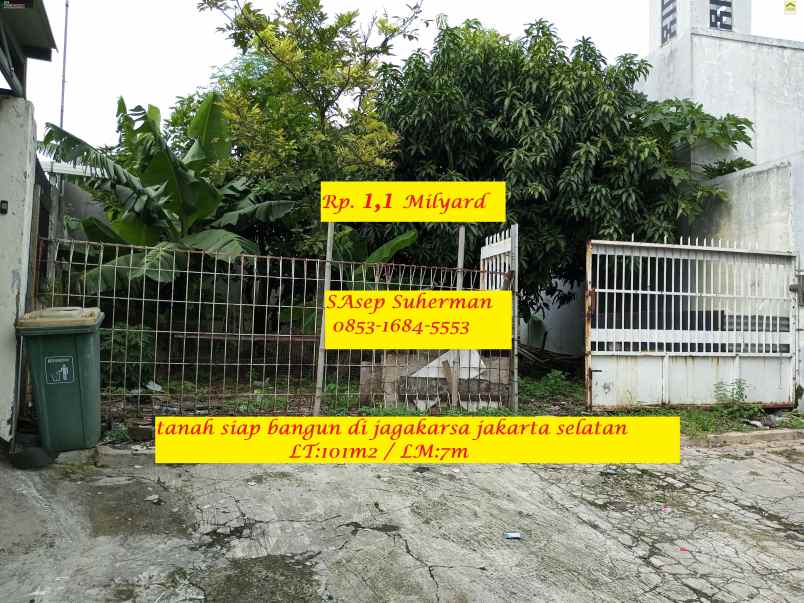 dijual tanah jagakarsa jakarta selatan