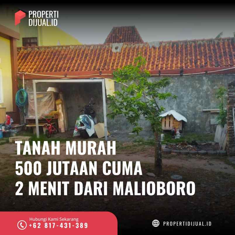 dijual tanah jalan ngadiwinatan