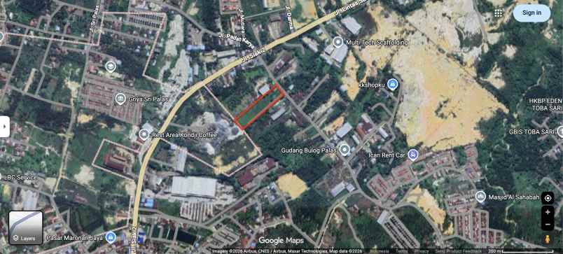 dijual tanah jalan padat karya siak 2