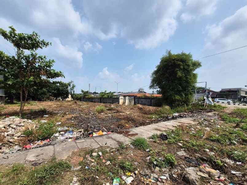 dijual tanah jalan raya setu grand