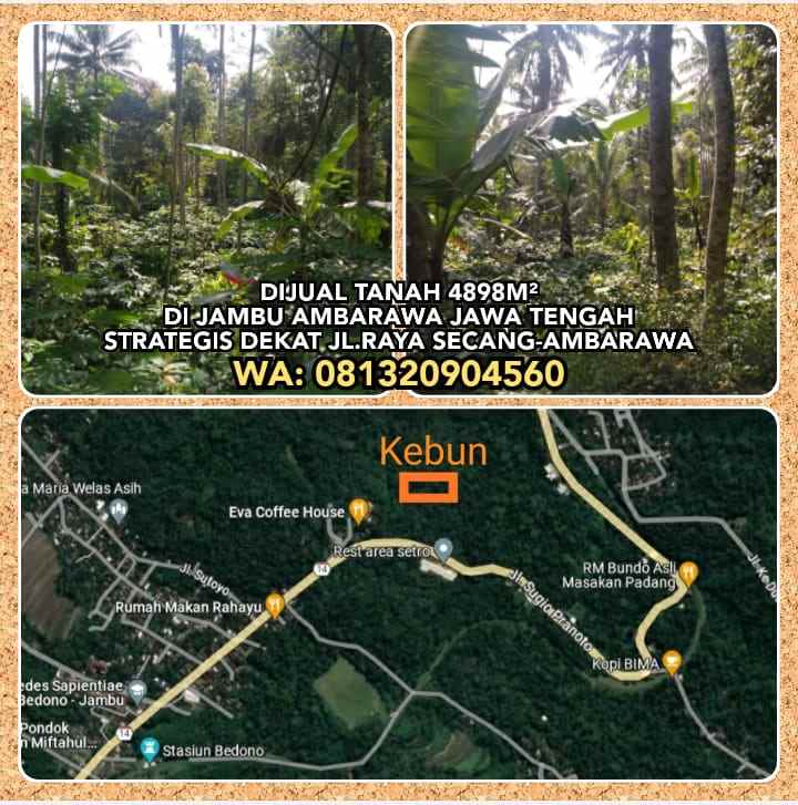 dijual tanah jambu ambarawa kab semarang