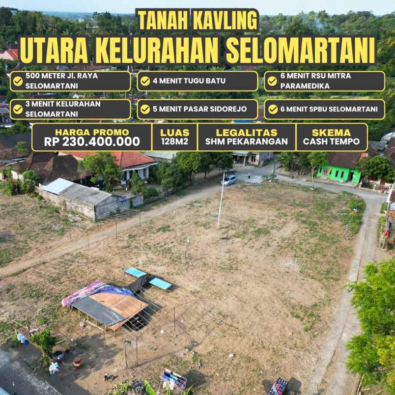 dijual tanah jetak selomartani kalasan