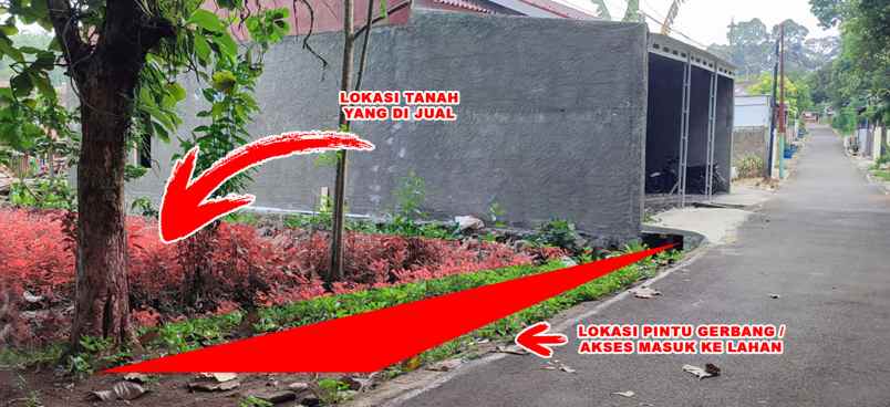 dijual tanah jl bandungsari jalan