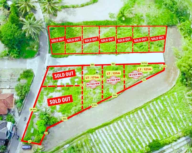 dijual tanah jl harjobinangun