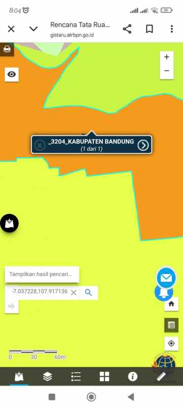 dijual tanah jl nasional iii ciaro