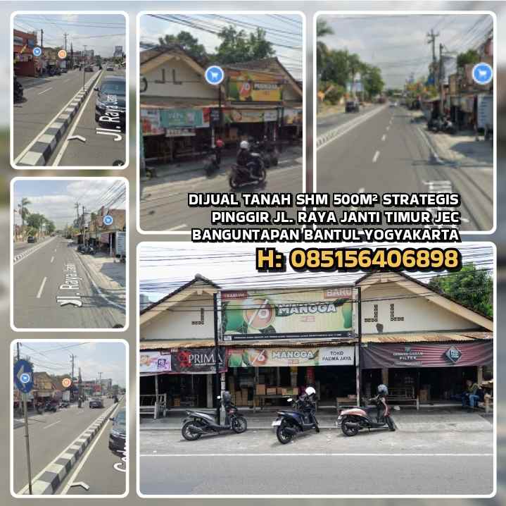 dijual tanah jl raya janti banguntapan