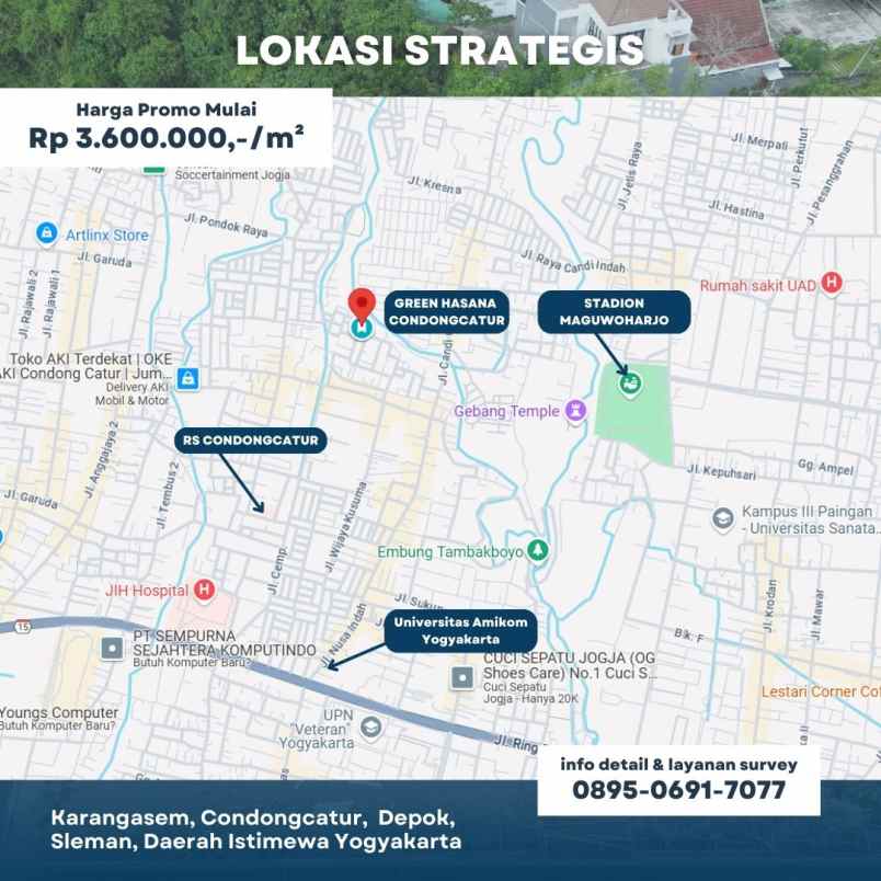 dijual tanah karangasem condongcatur