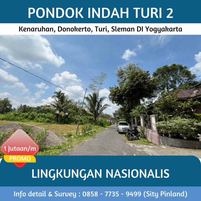 dijual tanah kenaruhan donokerto turi