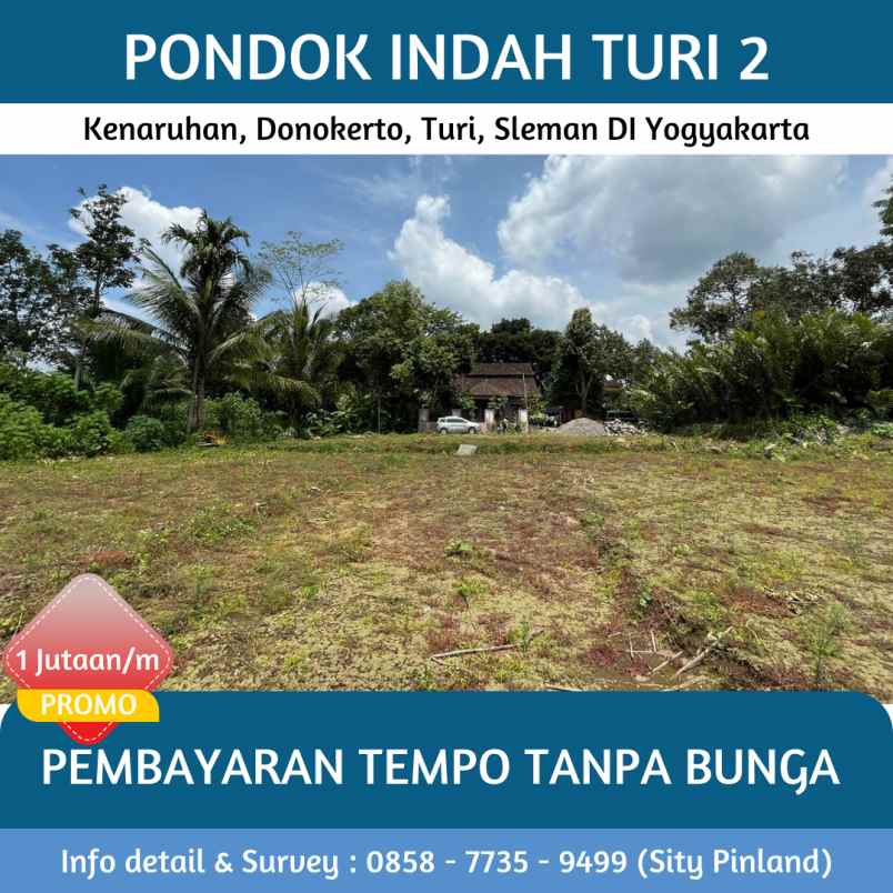 dijual tanah kenaruhan donokerto turi