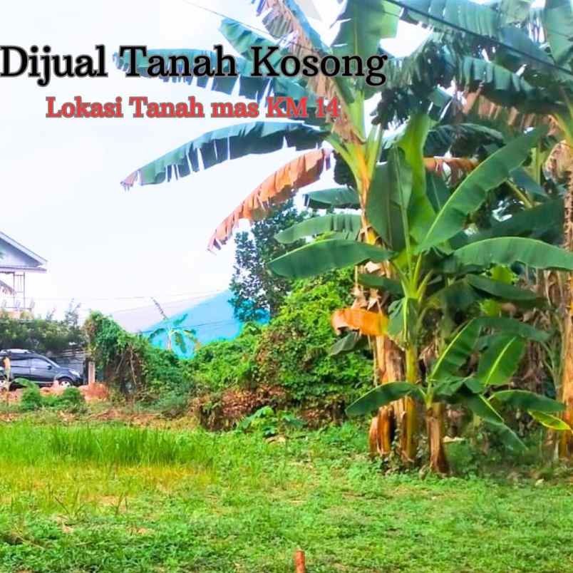 dijual tanah km 14 tanah mas