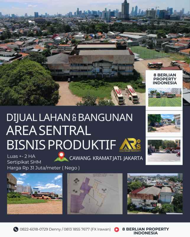 dijual tanah lahan bisnis produktif investasi