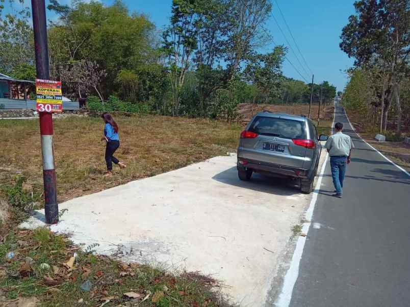 dijual tanah pohgogor bendosari sukoharjo