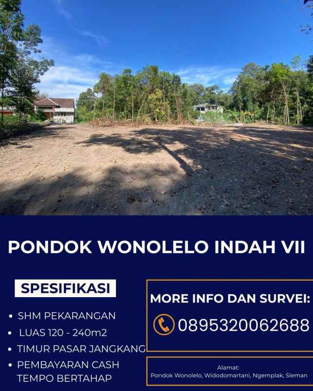 dijual tanah pondok wonolelo