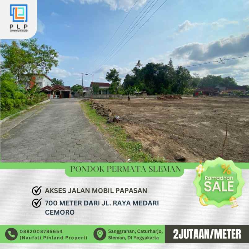 dijual tanah sanggrahan caturharjo