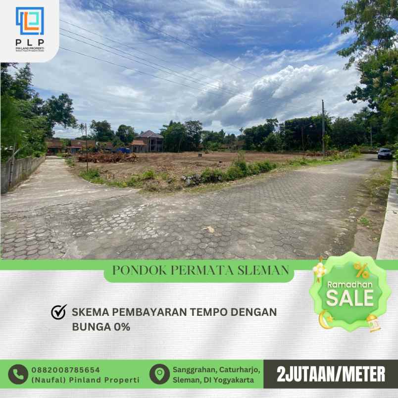 dijual tanah sanggrahan caturharjo