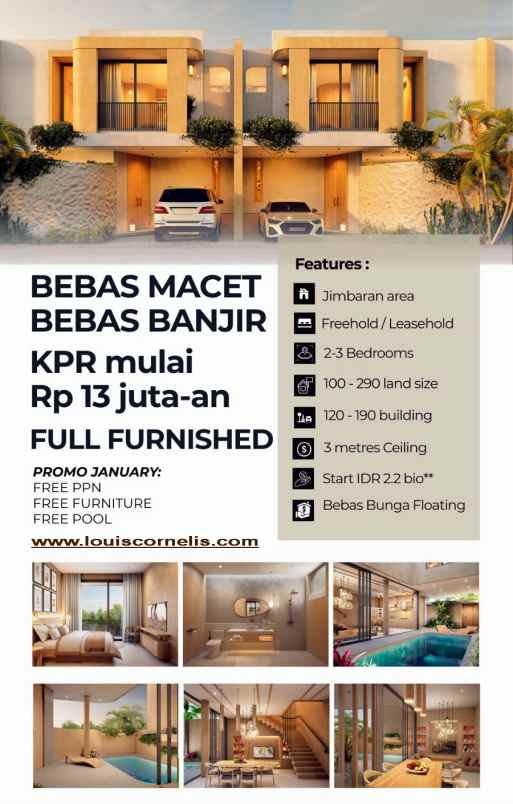 dijual villa goa gong kuta selatan bali