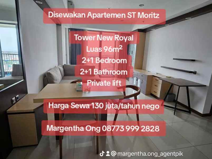disewakan apartemen cbd jl puri indah raya
