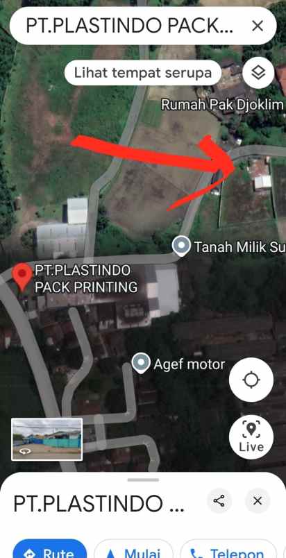 for sale bu tanah di babat legok tangerang