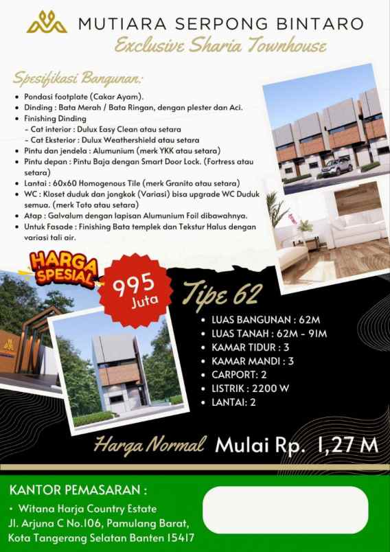 ingin punya rumah di lokasi emas serpong bintaro