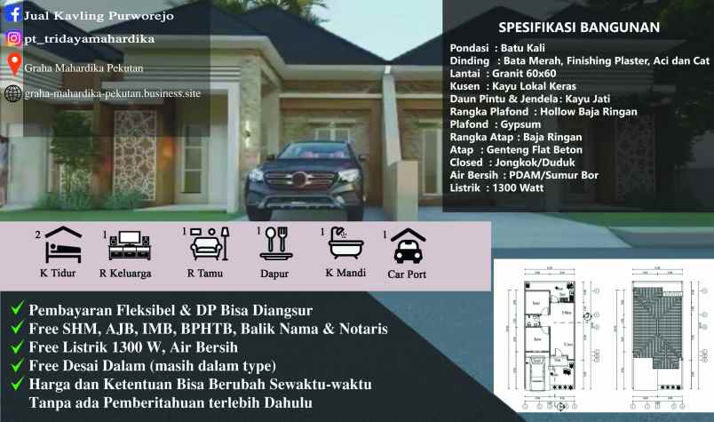 jual rumah modern premium ekonomis