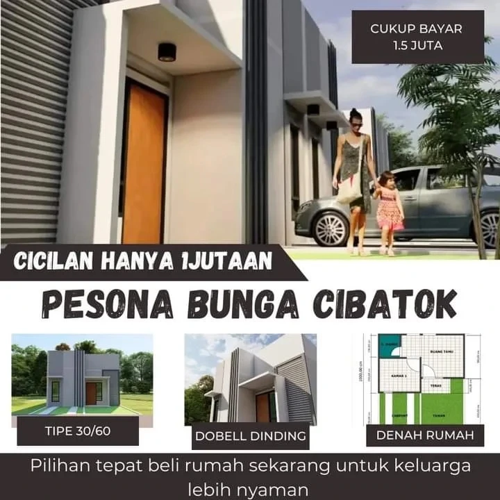 jual rumah murah bogor cash dan kpr angsuran 1 jutaan