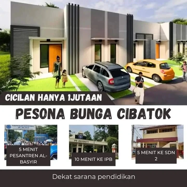 jual rumah murah bogor cash dan kpr angsuran 1 jutaan