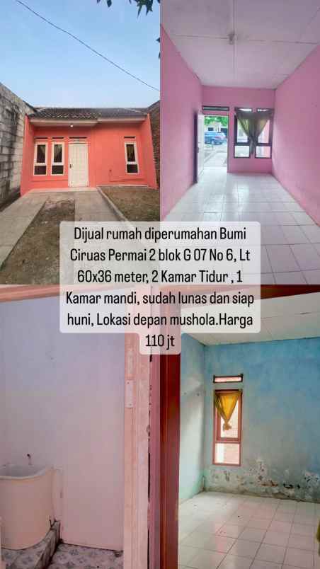 jual rumah murah siap huni