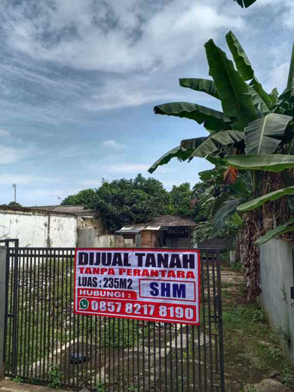 jual tanah 235 m2 shm di jatiasih bagol