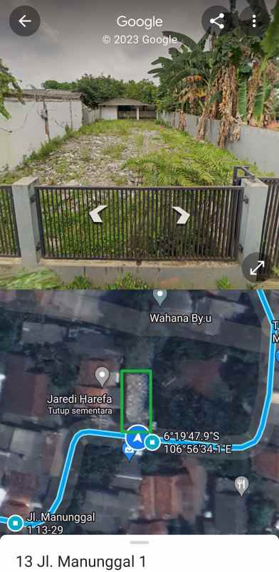 jual tanah 235 m2 shm di jatiasih bagol