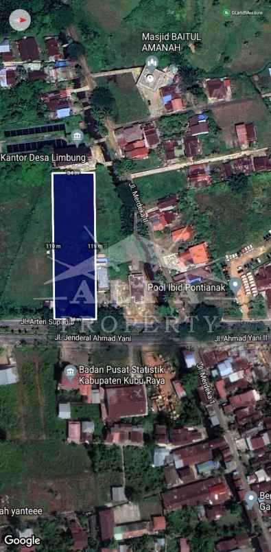 jual tanah shm cocok bangun kantor gudang kuliner